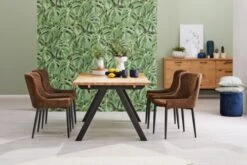 Chaise PEBRINGE Brun Vieilli/noir -Royal Oak || Basic Soldes Boutique 137317