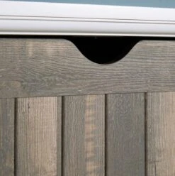 Commode ORLANDO 3 Tiroirs Blanc/gris -Royal Oak || Basic Soldes Boutique 137785