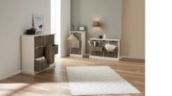 Commode OLDEKROG 7 Tiroirs Blanc/gris -Royal Oak || Basic Soldes Boutique 137787