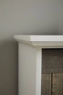 Commode OLDEKROG 6 Tiroirs Blanc/gris -Royal Oak || Basic Soldes Boutique 137789 1