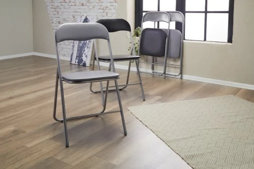 Chaise Pliante VIUF Gris 6 Chaise Pliante VIUF Gris â Image 6