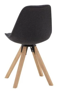 Chaise DREJHUS Tissu Gris Anthracite/naturel -Royal Oak || Basic Soldes Boutique 138027