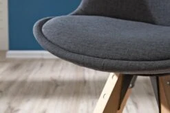 Chaise DREJHUS Tissu Gris Anthracite/naturel -Royal Oak || Basic Soldes Boutique 138029