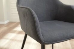 Chaise SABRO Tissu Gris/noir -Royal Oak || Basic Soldes Boutique 139202