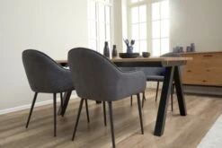 Royal Oak Table SANDBY 100x160 Chêne Naturel/noir -Royal Oak || Basic Soldes Boutique 139215