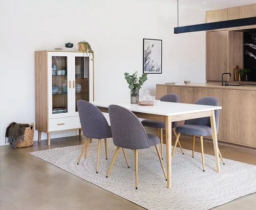 Vitrine GAMMELGAB 2 Portes A/éclairage LED Chêne/blanc 4 Vitrine GAMMELGAB 2 Portes A/éclairage LED Chêne/blanc – Image 4