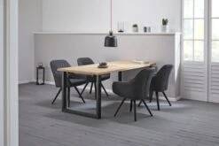 Table AGERSKOV 90x200 Chêne/noir -Royal Oak || Basic Soldes Boutique 143845