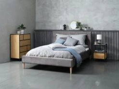 Commode 6 Tiroirs TRAPPEDAL Chêne/noir -Royal Oak || Basic Soldes Boutique 146859