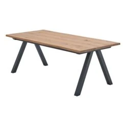 Royal Oak Table SANDBY 100x210 ChĂȘne Naturel/noir
