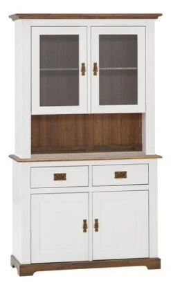 Partie Supérieure VILSTED 2 Portes Blanc/brun -Royal Oak || Basic Soldes Boutique 158324 1