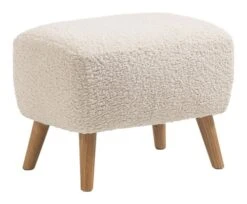 Pouf VILDSUND 52x41 Blanc Cassé