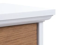 Meuble à Chaussures OLDEKROG 3 Compartiments Blanc/chêne -Royal Oak || Basic Soldes Boutique 162041