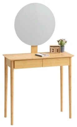 Coiffeuse SAKSILD A/miroir Bambou -Royal Oak || Basic Soldes Boutique 162059