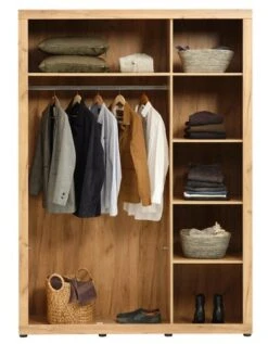 Armoire LINTRUP 157x220 Chêne -Royal Oak || Basic Soldes Boutique 162200