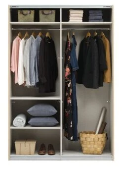 Armoire SALTOV 150x222 Chêne/noir -Royal Oak || Basic Soldes Boutique 162309