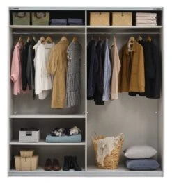 Armoire SALTOV 204x222 Blanc -Royal Oak || Basic Soldes Boutique 162313