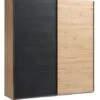 Armoire SALTOV 204x222 Chêne/noir