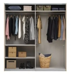 Armoire SALTOV 204x222 Chêne/noir -Royal Oak || Basic Soldes Boutique 162317