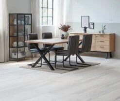 Vitrine TRAPPEDAL Chêne/noir -Royal Oak || Basic Soldes Boutique 165016