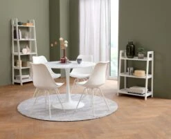 Bibliothèque HERNING 5 Tablettes Blanc -Royal Oak || Basic Soldes Boutique 165132