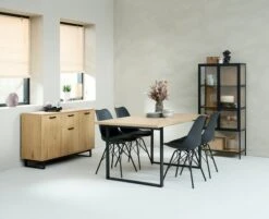 Vitrine TRAPPEDAL Chêne/noir -Royal Oak || Basic Soldes Boutique 165135