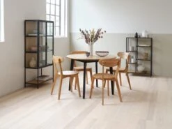 Vitrine TRAPPEDAL Chêne/noir -Royal Oak || Basic Soldes Boutique 165153 1