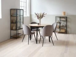 Étagère TRAPPEDAL 5 Tablettes Chêne/noir -Royal Oak || Basic Soldes Boutique 165154