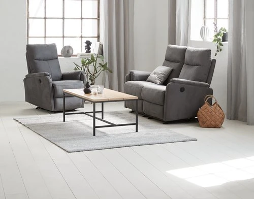 Fauteuil Inclinable ABILDSKOV électrique Tissu Gris 2 Fauteuil Inclinable ABILDSKOV électrique Tissu Gris – Image 2