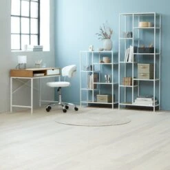 Étagère TRAPPEDAL 7 Tablettes Chêne/b. -Royal Oak || Basic Soldes Boutique 165286