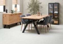 Royal Oak Buffet SANDBY 2 Portes + 3 Tiroirs Chêne Naturel/noir -Royal Oak || Basic Soldes Boutique 168052