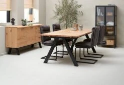 Royal Oak Buffet SANDBY 2 Portes + 3 Tiroirs Chêne Naturel/noir -Royal Oak || Basic Soldes Boutique 168053