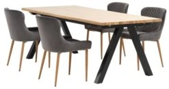 Royal Oak Table SANDBY 100x210 Chêne Naturel/noir -Royal Oak || Basic Soldes Boutique 168060