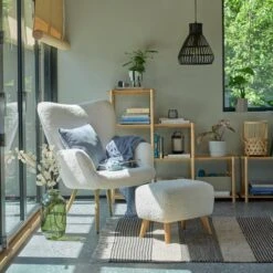 Fauteuil HUNDESTED Blanc Cassé -Royal Oak || Basic Soldes Boutique 169294 1