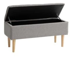 Banc BADSTED A/rangement Gris Clair -Royal Oak || Basic Soldes Boutique 181291