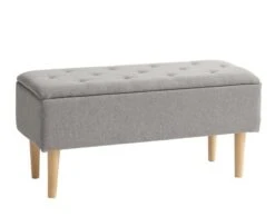 Banc BADSTED A/rangement Gris Clair