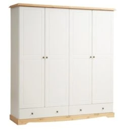 Armoire ROLD 203Ă216 Blanc/pin
