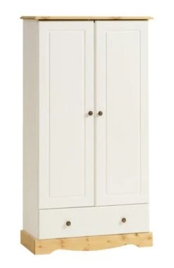 Armoire ROLD 82x153 Blanc/brun