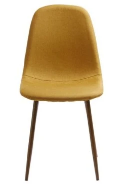 Chaise JONSTRUP Tissu Curry/coloris Chêne Foncé -Royal Oak || Basic Soldes Boutique 182099