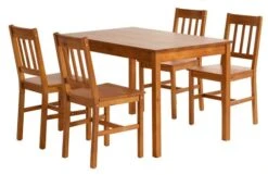 TYLSTRUP L118 Table Coloris Café + 4 TYLSTRUP Chaises Café -Royal Oak || Basic Soldes Boutique 182103 1