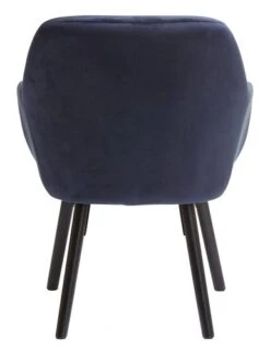 Fauteuil UDSBJERG Velours Bleu -Royal Oak || Basic Soldes Boutique 185436