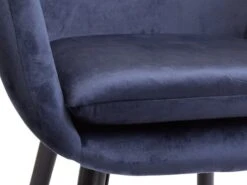 Fauteuil UDSBJERG Velours Bleu -Royal Oak || Basic Soldes Boutique 185437