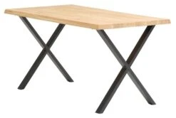 Royal Oak Table ROSKILDE 80Ă140 ChĂȘne Naturel/noir