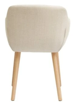 Chaise ADSLEV Tissu Beige/coloris Chêne -Royal Oak || Basic Soldes Boutique 185739