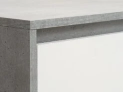 Armoire BILLUND 119x193 Blanc/béton -Royal Oak || Basic Soldes Boutique 185901