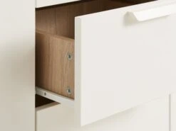 Buffet JENSLEV 2 Portes 4 Tiroirs Chêne/blanc -Royal Oak || Basic Soldes Boutique 185925