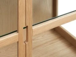 Royal Oak Vitrine LANGELINIE 3 Portes Chêne -Royal Oak || Basic Soldes Boutique 185994