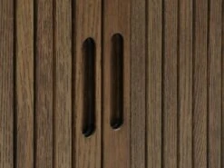 Royal Oak Buffet LYNGVIG 120 Cm Portes Coulissantes Chêne Foncé -Royal Oak || Basic Soldes Boutique 186002