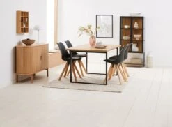 Royal Oak Buffet LYNGVIG 120 Cm 2 Portes Coulissantes Chêne Naturel -Royal Oak || Basic Soldes Boutique 186957