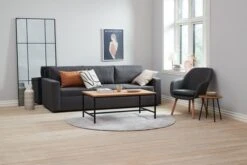 Canapé Convertible MARSLEV 3 Places Tissu Gris Foncé -Royal Oak || Basic Soldes Boutique 188020 3
