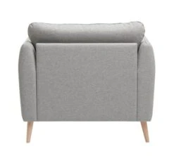 Fauteuil AARHUS Gris Clair -Royal Oak || Basic Soldes Boutique 188277